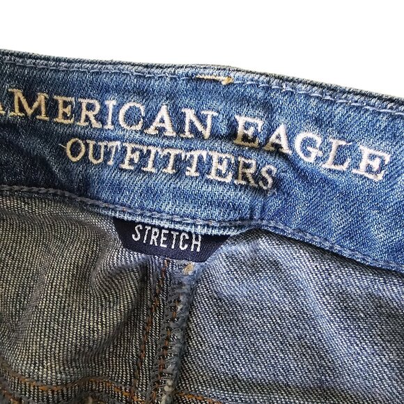 American Eagle Women's Boho Artist Distressed Jean's size 2 - Picture 6 of 12